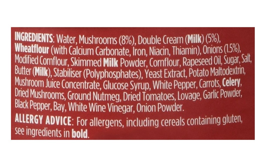 Baxters Favourites Cream of Mushroom   Tin  400 grams